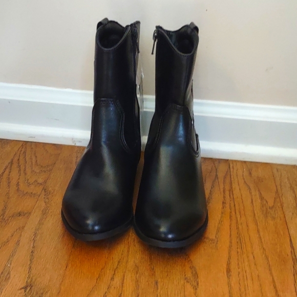NWT Art Class Girls Margot Black Western Boots Size 1 - Picture 1 of 5